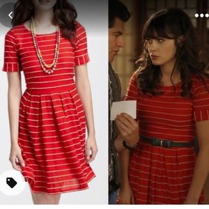 Anthropologie Bordeaux a-line dress